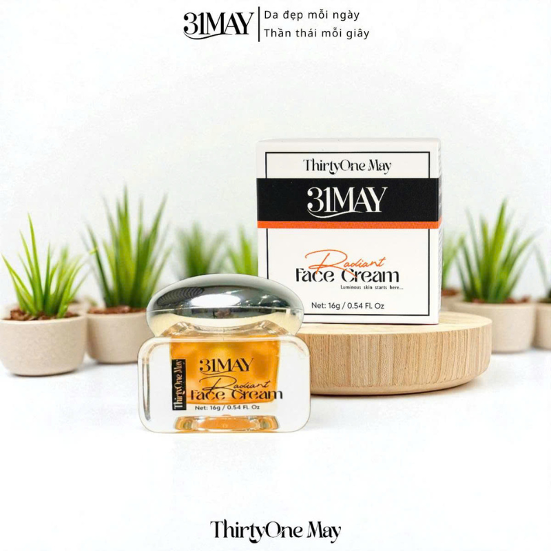 26545_60_20250929095526-4.png Kem Face Dưỡng Trắng Mờ Nám 31may Radiant - Kem Dưỡng Radiant Thirty One May 16g - 8938562528057
