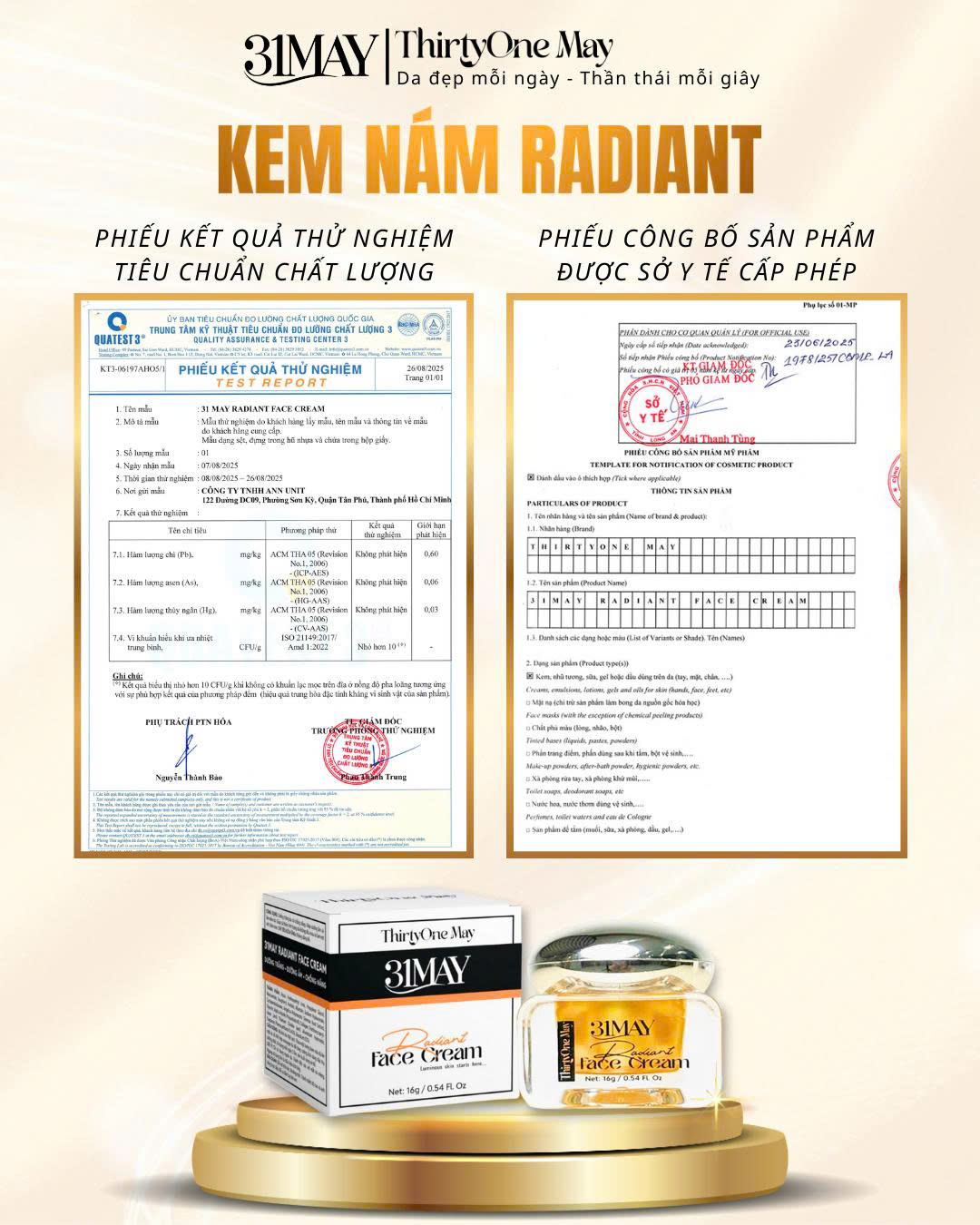 Giá sỉ kem Face Dưỡng Trắng Mờ Nám 31may Radiant - Kem Dưỡng Radiant Thirty One May 16g Giá sỉ kem Face Dưỡng Trắng Mờ Nám 31may Radiant - Kem Dưỡng Radiant Thirty One May 16g