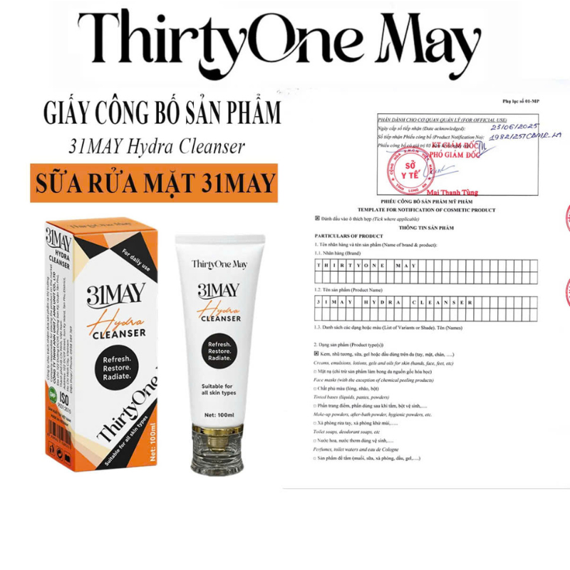 26547_87_20250806150221-7.png Sữa Rửa Mặt 31may Hydra Cleanser 100ml - Sữa Rửa Mặt Thirty One May Chính Hãng - 8938562528101