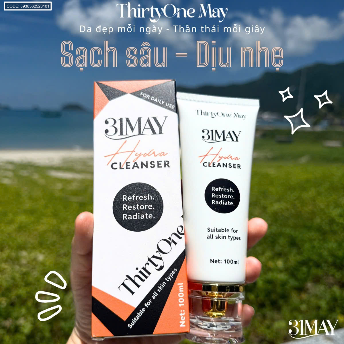 26547_z6908924759114-6a19a11e70136b0dfed36bbea305d96f_20250820224535-6.png Sữa Rửa Mặt 31may Hydra Cleanser 100ml - Sữa Rửa Mặt Thirty One May Chính Hãng - 8938562528101