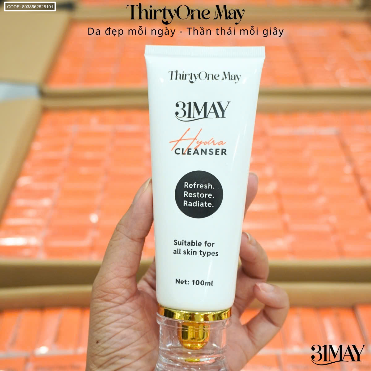26547_z6908924775407-0d3f438b508bf5935d89492307180126_20250820224537-6.png Sữa Rửa Mặt 31may Hydra Cleanser 100ml - Sữa Rửa Mặt Thirty One May Chính Hãng - 8938562528101