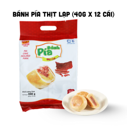 Bánh Pía Thịt Lạp Tân Huê Viên Thơm Ngon 480g (40g x 12 cái) - 8936014313350