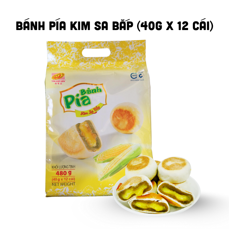 26628_34_20250828122802-1.png Bánh Pía Kim Sa Bắp Tân Huê Viên Thơm Ngon 480g (40g x 12 cái) - 8936014311646