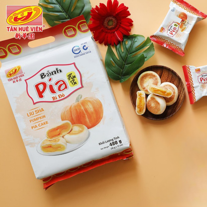 26629_44_20250828123121-1.png Bánh Pía Kim Sa Bí Đỏ Tân Huê Viên Thơm Ngon 480g (40g x 12 cái) - 8936014316603