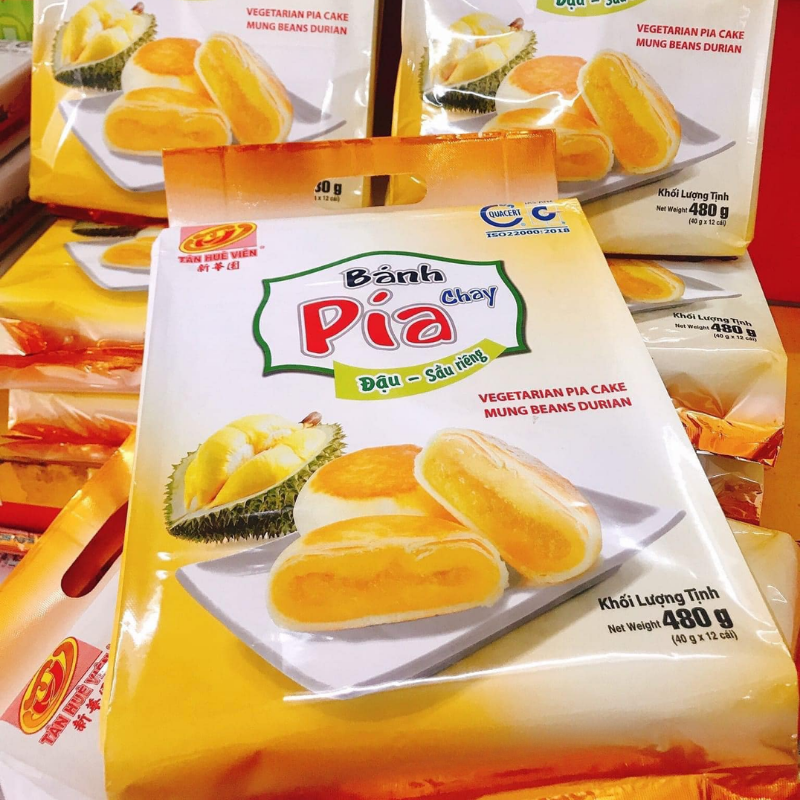 26636_86_20250828150029-1.png Bánh Pía Chay Đậu Sầu Riêng Tân Huê Viên Thơm Ngon 480g (40g x 12 cái) - 8936014316610