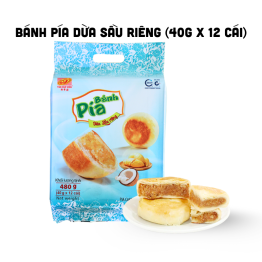 Bánh Pía Dừa Sầu Riêng Tân Huê Viên Thơm Ngon 480g (40g x 12 cái) - 8936014313282