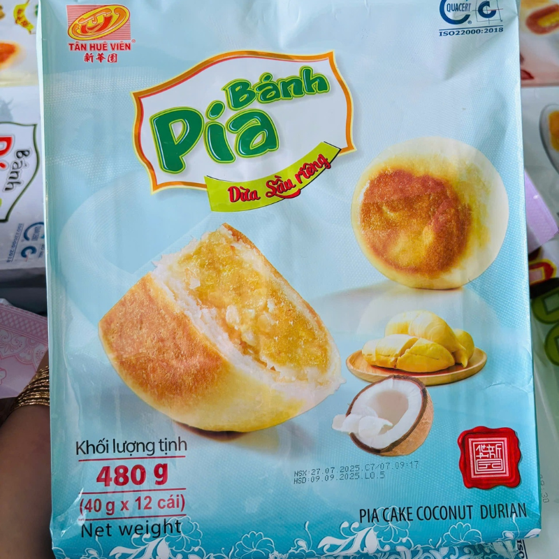 26637_97_20250828151048-1.png Bánh Pía Dừa Sầu Riêng Tân Huê Viên Thơm Ngon 480g (40g x 12 cái) - 8936014313282