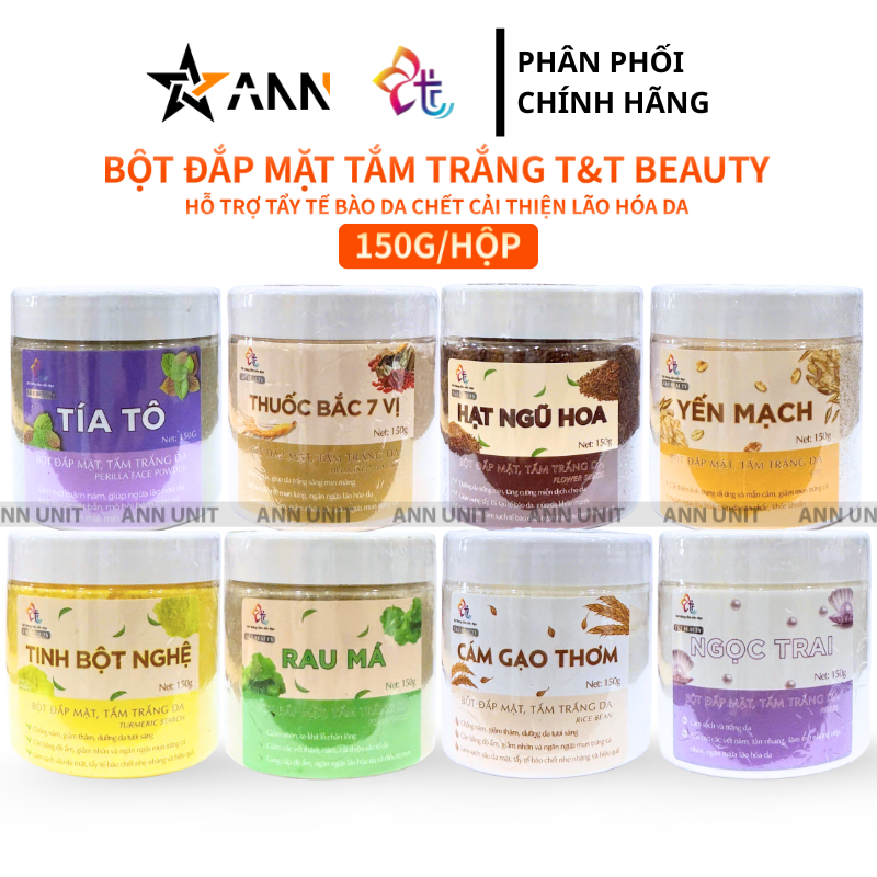 26638_1_20250828173411-1.png Bột Đắp Mặt Tắm Trắng Da Nguyên Chất T&T Beauty 150g/Hộp - BDMTTDTT