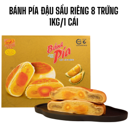 Bánh Pía Đậu Sầu Riêng Tân Huê Viên 8 Trứng 1Kg/1 cái - BPDSG8T