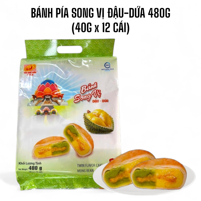 26650_white-photoroom-photoroom_20250830165207-1.png Bánh Pía Song Vị Đậu Dứa Tân Huê Viên 480g (40g x 12 cái) - BPSVDD