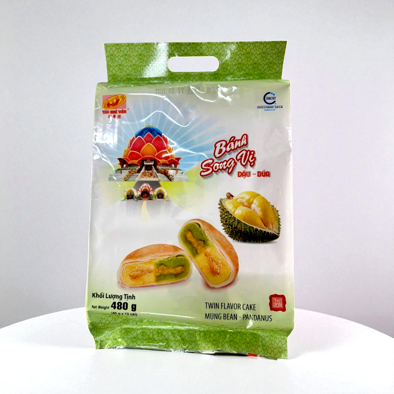 Bỏ sỉ bánh Pía Song Vị Đậu Dứa Tân Huê Viên 480g (40g x 12 cái) Bỏ sỉ bánh Pía Song Vị Đậu Dứa Tân Huê Viên 480g (40g x 12 cái)
