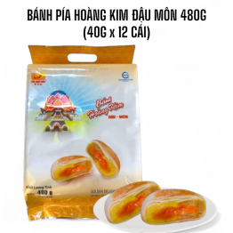 Bánh Pía Hoàng Kim Đậu Môn Tân Huê Viên 480g (40g x 12 cái) - BPHKDM
