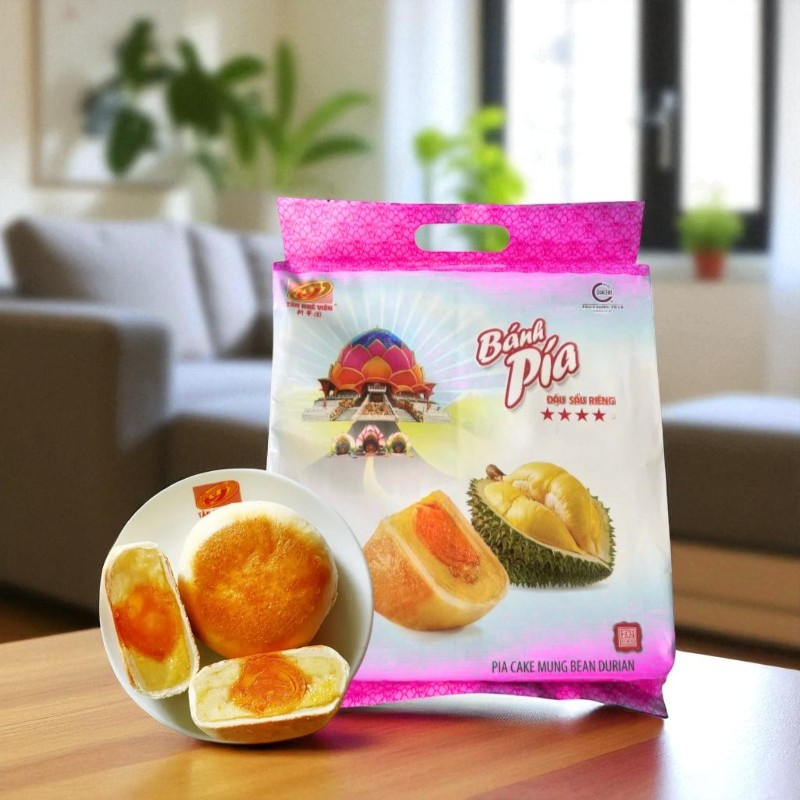 26673_101_20250904091325-1.png Bánh Pía Đậu Sầu Riêng Thơm Ngon 540g (135g x 4 cái) - BPDSR540G