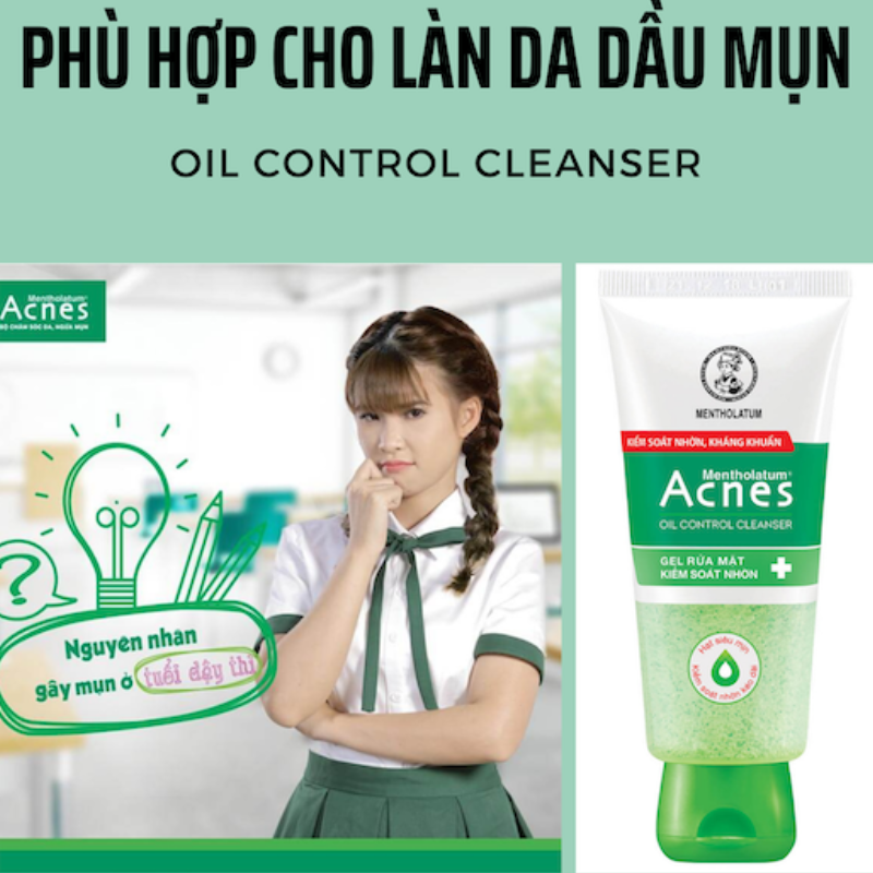 26703_11_20250905145919-1.png Sữa Rửa Mặt Mentholatum Acnes Oil Control Cleanser 100g - Sữa Rửa Mặt Acnes Dành Cho Da Dầu Nhờn - 8935006533837
