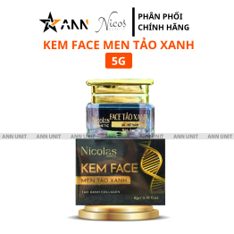 Kem Face Tái Sinh Nicolas - Kem Face Men Tảo Xanh Collagen 5g - 8938549741158