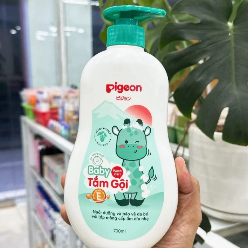 Sữa Tắm Gội Toàn Thân Cho Bé Hương Jojoba Pigeon 700ml Sữa Tắm Gội Toàn Thân Cho Bé Hương Jojoba Pigeon 700ml