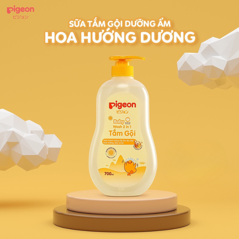 Giá sỉ sữa Tắm Gội Toàn Thân Cho Bé Hương Hoa Hướng Dương Pigeon 700ml Giá sỉ sữa Tắm Gội Toàn Thân Cho Bé Hương Hoa Hướng Dương Pigeon 700ml