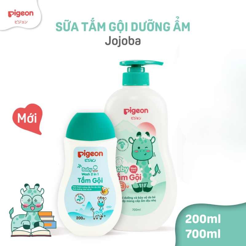 Nguồn sỉ sữa Tắm Gội Toàn Thân Cho Bé Hương Jojoba Pigeon 200ml Nguồn sỉ sữa Tắm Gội Toàn Thân Cho Bé Hương Jojoba Pigeon 200ml