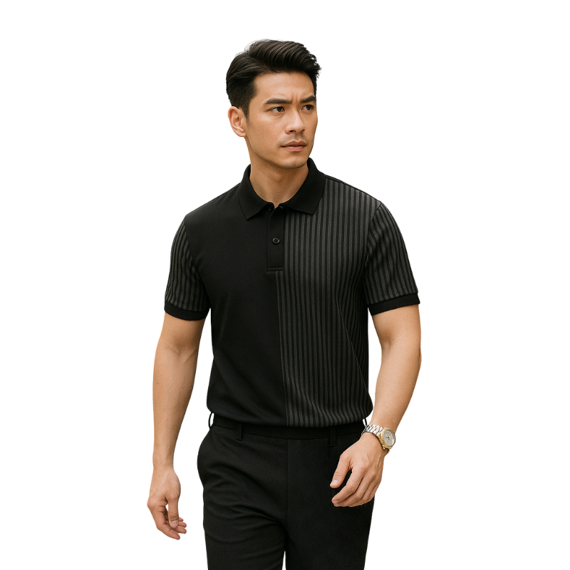 Nguồn sỉ áo Thun Polo Nam Phối Sọc Dọc Trước Ngực Và Tay Áo BigSize Từ 50-90kg Nguồn sỉ áo Thun Polo Nam Phối Sọc Dọc Trước Ngực Và Tay Áo BigSize Từ 50-90kg