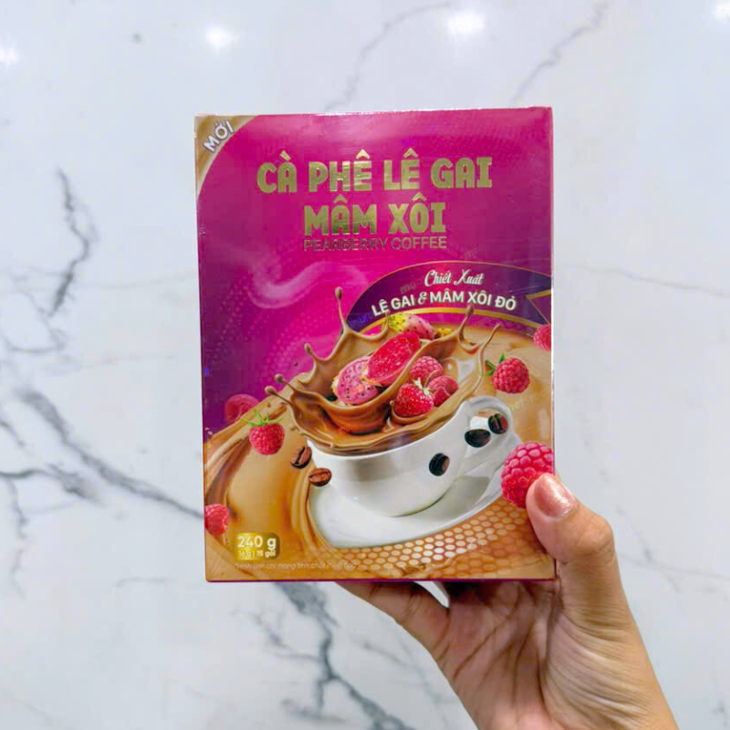 Cà Phê Lê Gai Mâm Xôi Pearberry Coffee 24g (16g/15 gói) Cà Phê Lê Gai Mâm Xôi Pearberry Coffee 24g (16g/15 gói)