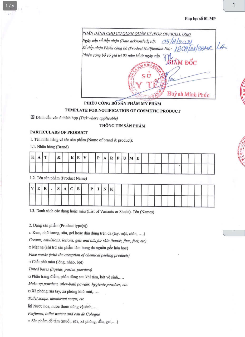 26733_z7007723894010-19618fa2452e9075ad8685799b9fe765_20250913154541-1.jpg Nước Hoa Nữ Kat Kev Parfume Ver Sa Pink 50ml - Hương Thơm Ngọt Ngào Quyến Rũ - KKVSP50ML