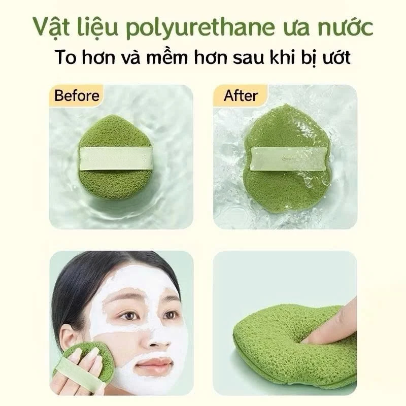 26764_5_20250917172727-1.png Hộp 3 Miếng Bông Mút Rửa Mặt Bọt Biển Xunfuji (Không Chữ) - 6975008752241