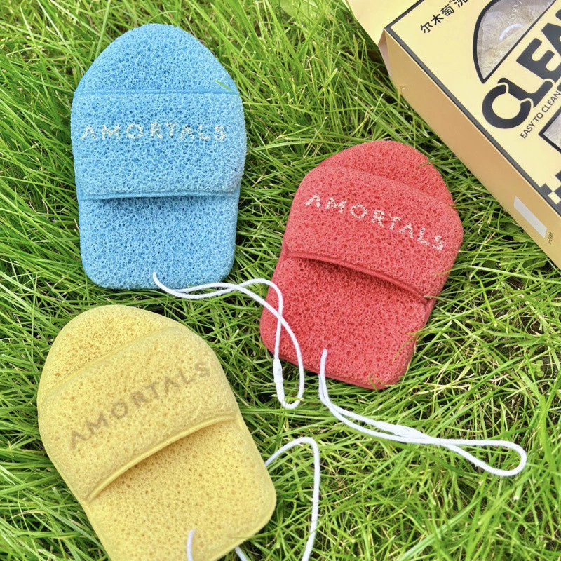 26771_8_20250918100905-1.png Hộp 3 Miếng Bông Mút Rửa Mặt Bọt Biển Clean Easy To Clean Amortals (Có Chữ) - 6976416415452