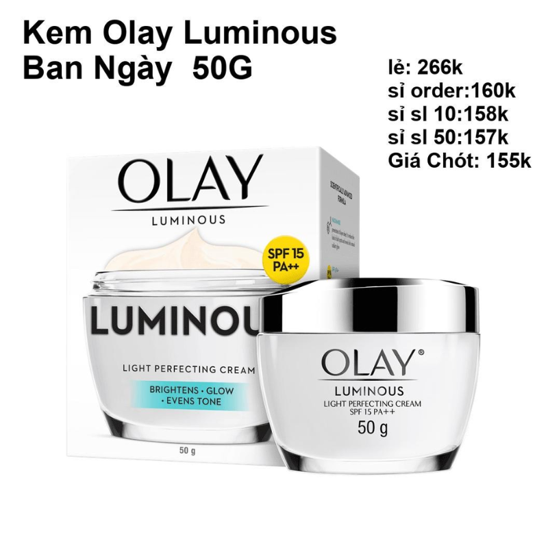 Kem Face Dưỡng Sáng Da Olay Luminous Spf 15 Ban Ngày 50g Kem Face Dưỡng Sáng Da Olay Luminous Spf 15 Ban Ngày 50g