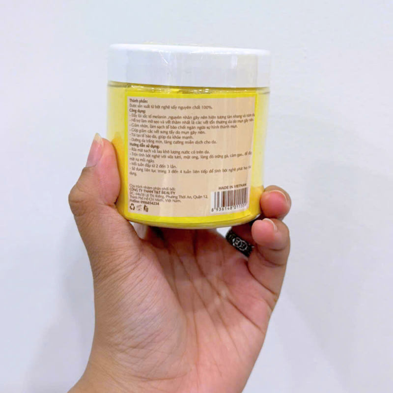 26800_97_20250929115312-1.png Bột Đắp Mặt Tắm Trắng Da Tinh Bột Nghệ Nguyên Chất T&T Beauty 150g/Hộp - 8936148011559