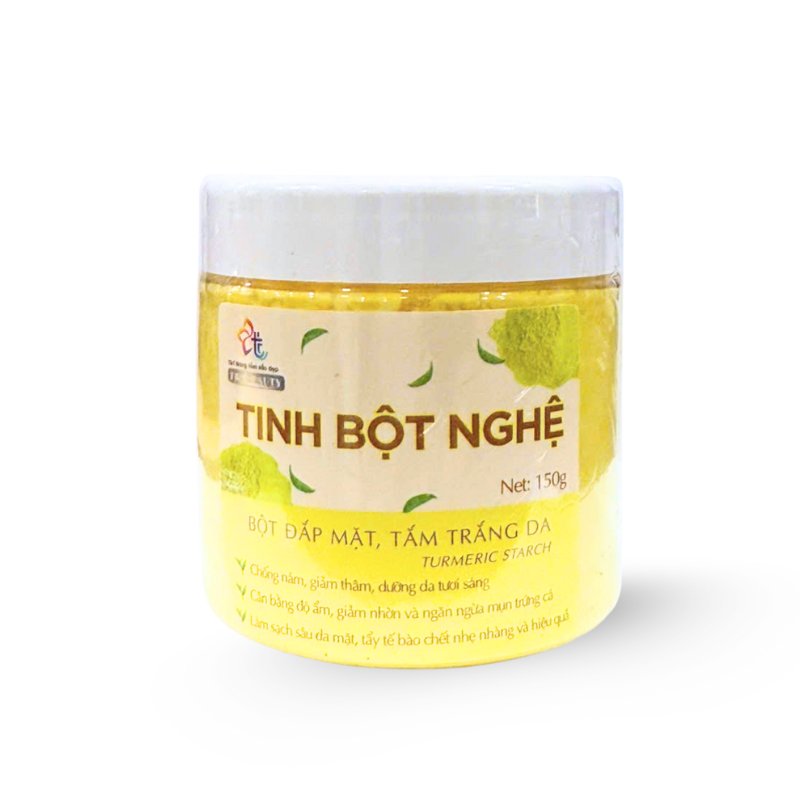 Bỏ sỉ bột Đắp Mặt Tắm Trắng Da Tinh Bột Nghệ Nguyên Chất T&T Beauty 150g/Hộp Bỏ sỉ bột Đắp Mặt Tắm Trắng Da Tinh Bột Nghệ Nguyên Chất T&T Beauty 150g/Hộp