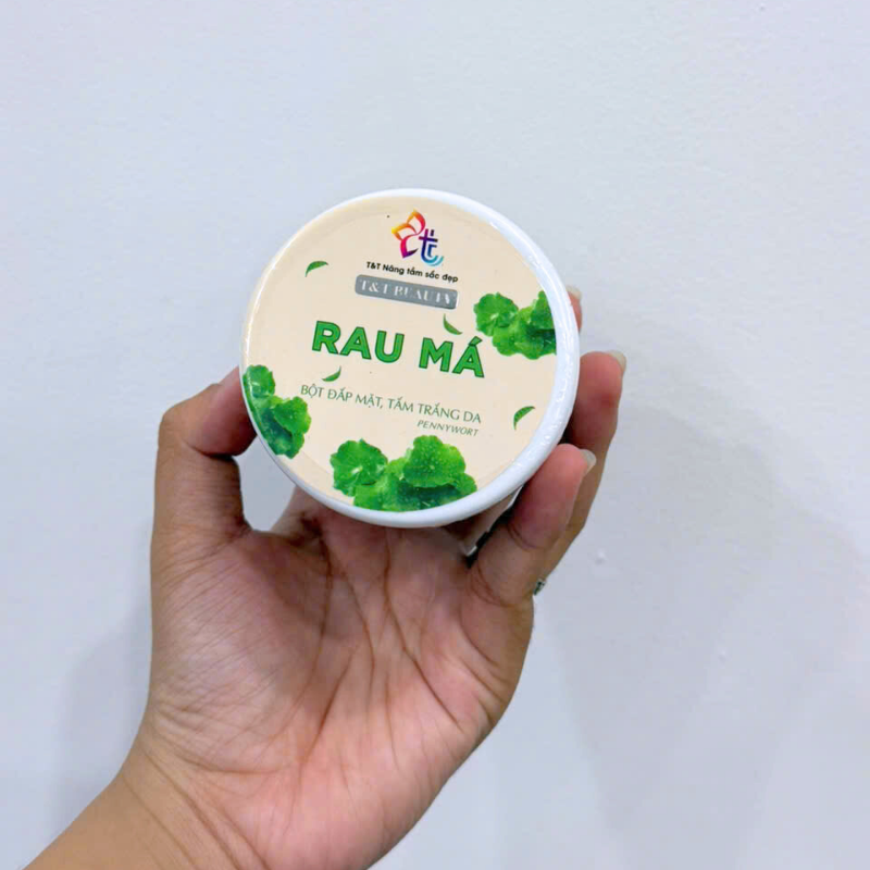 26802_100_20250929115857-1.png Bột Đắp Mặt Tắm Trắng Da Rau Má Nguyên Chất T&T Beauty 150g/Hộp - 8936148011573