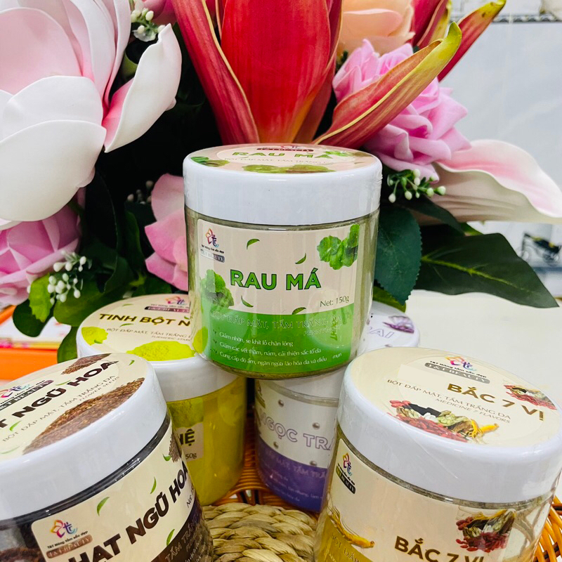 26802_58_20250929115855-1.png Bột Đắp Mặt Tắm Trắng Da Rau Má Nguyên Chất T&T Beauty 150g/Hộp - 8936148011573