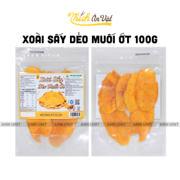 Xoài Sấy Dẻo Muối Ớt 100g Thơm Ngon - 8936208932756