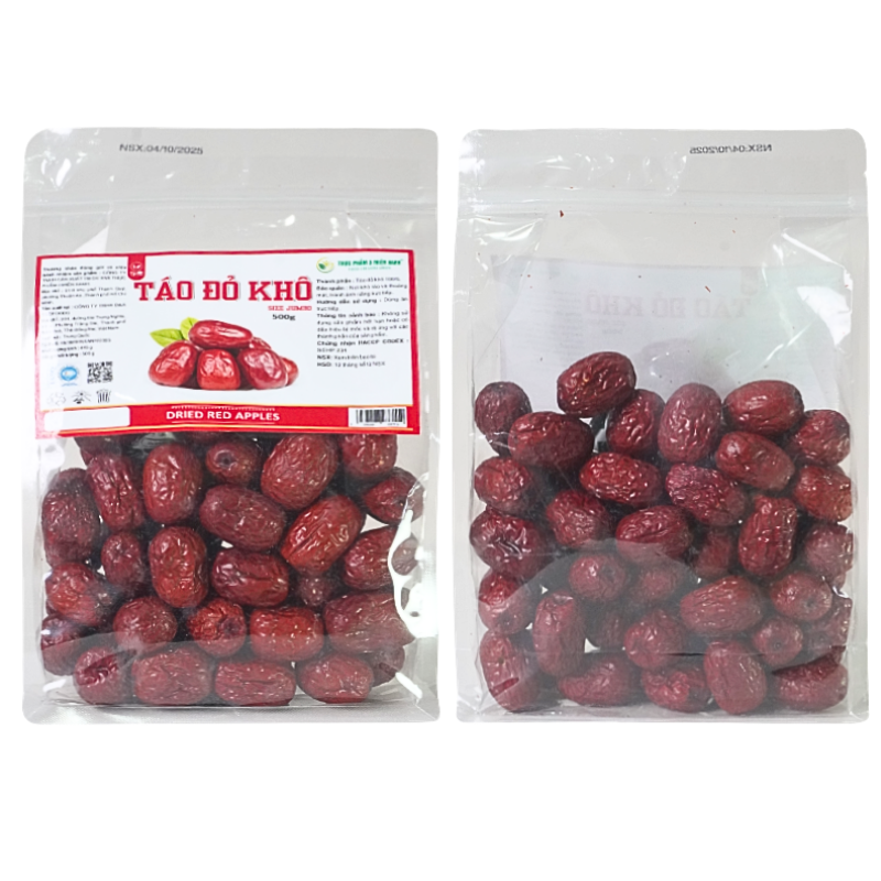 Giá sỉ táo Đỏ Khô Size Jumbo 500g Thơm Ngon Túi Zip Giá sỉ táo Đỏ Khô Size Jumbo 500g Thơm Ngon Túi Zip