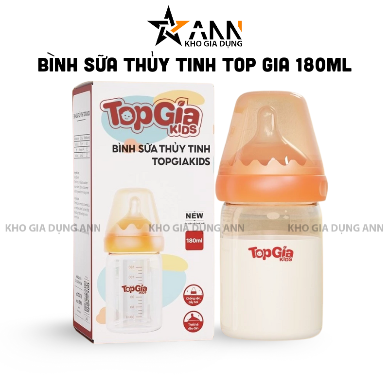 26878_1_20251015111030-1.png Bình Sữa Thủy Tinh Top Gia Kid 180ml Núm Ti Silicone Mềm - BSCB01
