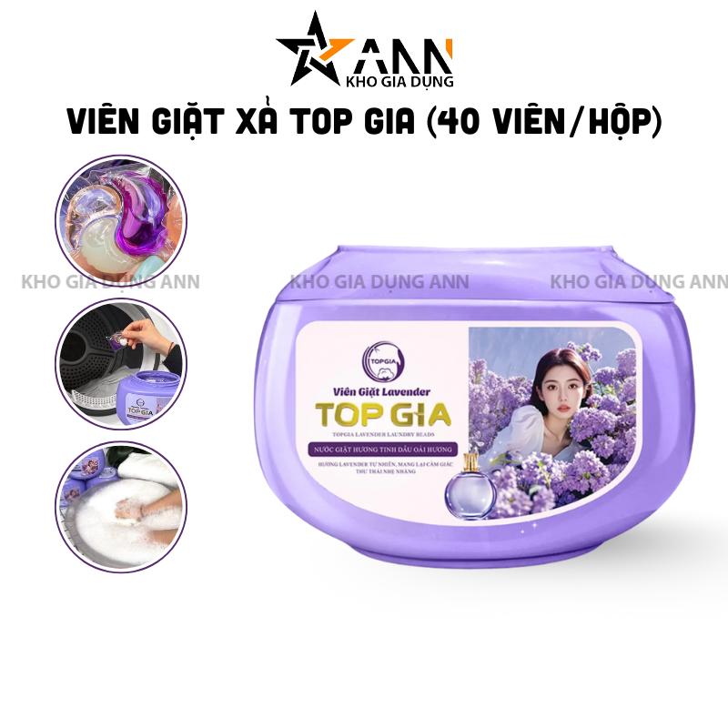26886_2_20251015162718-1.png Viên Giặt Top Gia Hương Lavender - Hộp 40 Viên Giặt Quần Áo - VGQA01