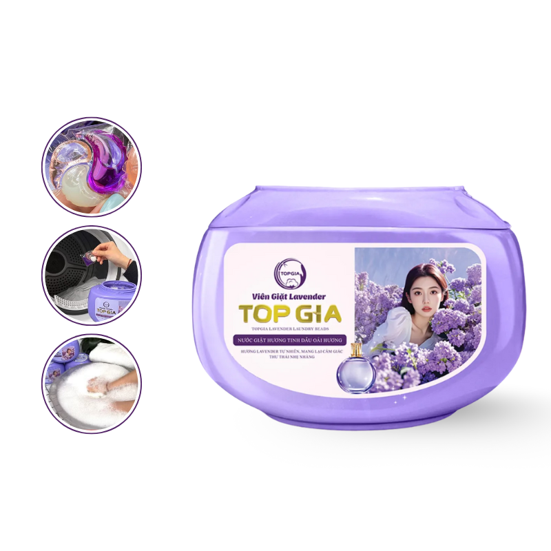 Nguồn sỉ viên Giặt Top Gia Hương Lavender - Hộp 40 Viên Giặt Quần Áo Nguồn sỉ viên Giặt Top Gia Hương Lavender - Hộp 40 Viên Giặt Quần Áo