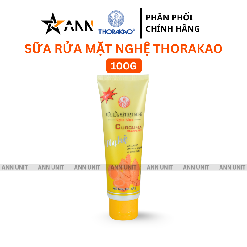 Sữa Rửa Mặt Hạt Nghệ Ngừa Mụn Thorakao 100g Sữa Rửa Mặt Hạt Nghệ Ngừa Mụn Thorakao 100g