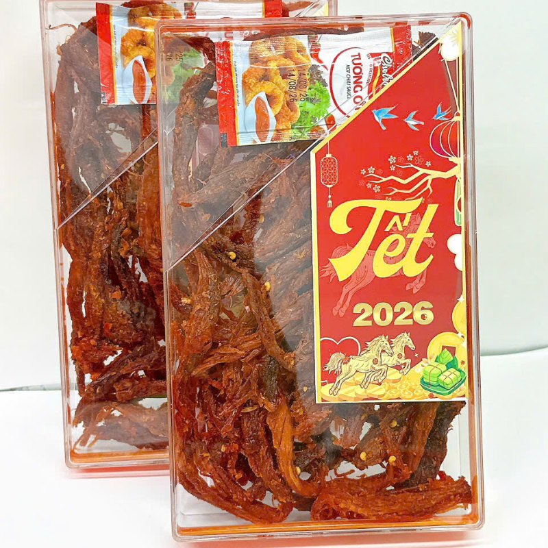 Khô Bò Xé Sợi 400g Hộp Chữ Nhật Lớn Khô Bò Xé Sợi 400g Hộp Chữ Nhật Lớn