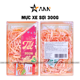 Mực Sợi Hấp Dẫn 300g Hộp Chữ Nhật Lớn Hộp Quà Tết 2026 - MXSHCNL300G
