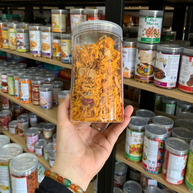 Khô Gà Bơ Tỏi Thơm Ngon 250g - Hũ Pet Khô Gà Bơ Tỏi Thơm Ngon 250g - Hũ Pet