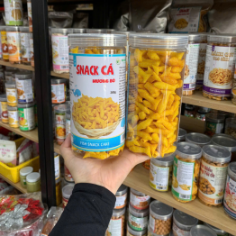 Snack Hương Bò - Snack Cá Voi 200g - Hộp Pet - SHBSCVHP200G