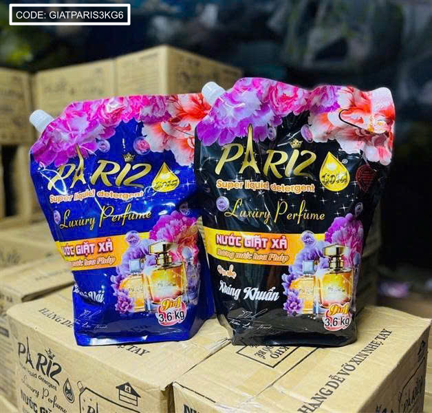 Bỏ sỉ combo 2 túi nước giặt paris 3,6kg( 2 túi 7,2kg) Bỏ sỉ combo 2 túi nước giặt paris 3,6kg( 2 túi 7,2kg)