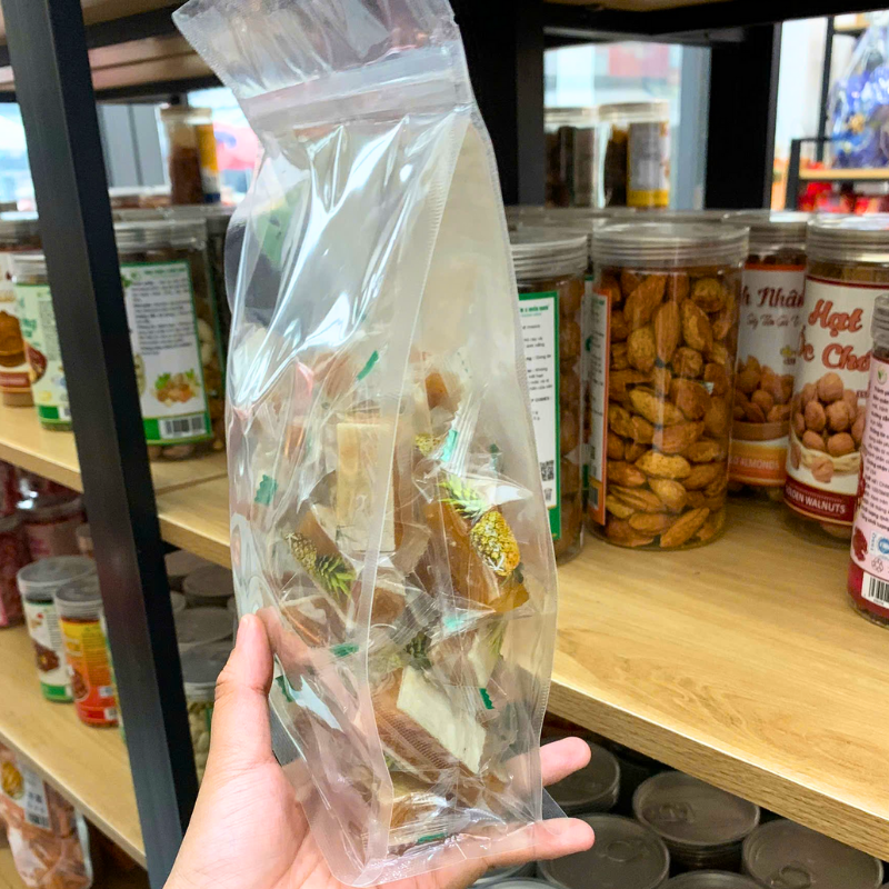 Giá sỉ kẹo Khóm 500g Túi Zip Trong Giá sỉ kẹo Khóm 500g Túi Zip Trong