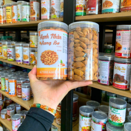 Hạnh Nhân Rang Bơ Loại Vỏ Mỏng 400g - Hũ Pet - HNRBVMHP400G