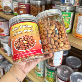 Đậu Phộng Chiên Muối Thơm Ngon 350g - Hộp Pet - DPCMHP350G