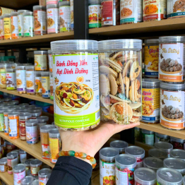 Bánh Đồng Tiền Hạt Dinh Dưỡng Thơm Ngon 350g - Hũ Pet - BDTHDDHP350G