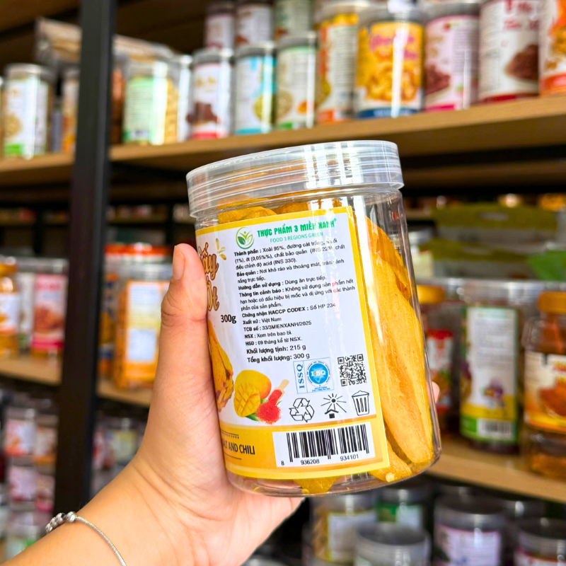 Bỏ sỉ xoài Sấy Dẻo Muối Ớt Thơm Ngon 300g - Hũ Pet Bỏ sỉ xoài Sấy Dẻo Muối Ớt Thơm Ngon 300g - Hũ Pet