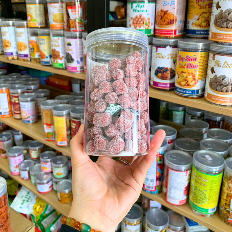 Nguồn sỉ kẹo Hương Dâu Tây 500g - Hộp Pet Nguồn sỉ kẹo Hương Dâu Tây 500g - Hộp Pet