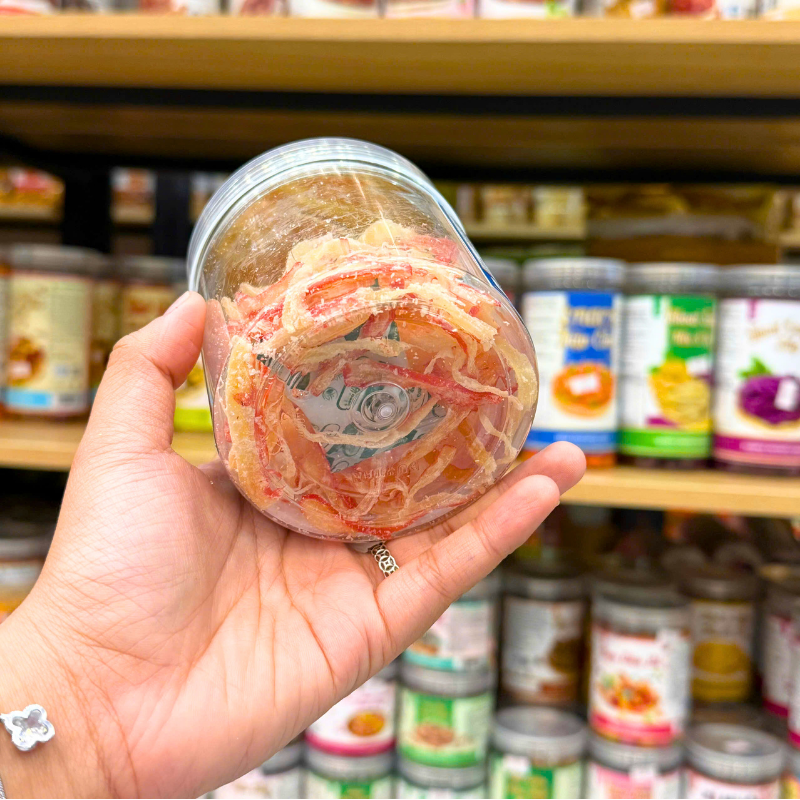 Mực Ống Xé Sợi Sấy Khô (Mực Dừa) Mini 100g - Hộp Pet Mực Ống Xé Sợi Sấy Khô (Mực Dừa) Mini 100g - Hộp Pet